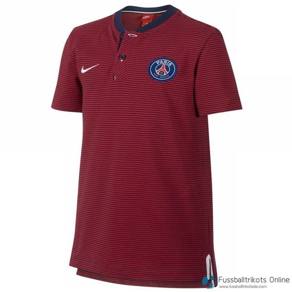 Paris Saint Germain Polo 2017-18 Rote Fussballtrikots Günstig